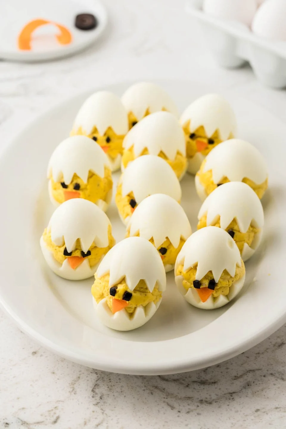 Deviled Egg Chicks - Photo Credit: xoxoBella.