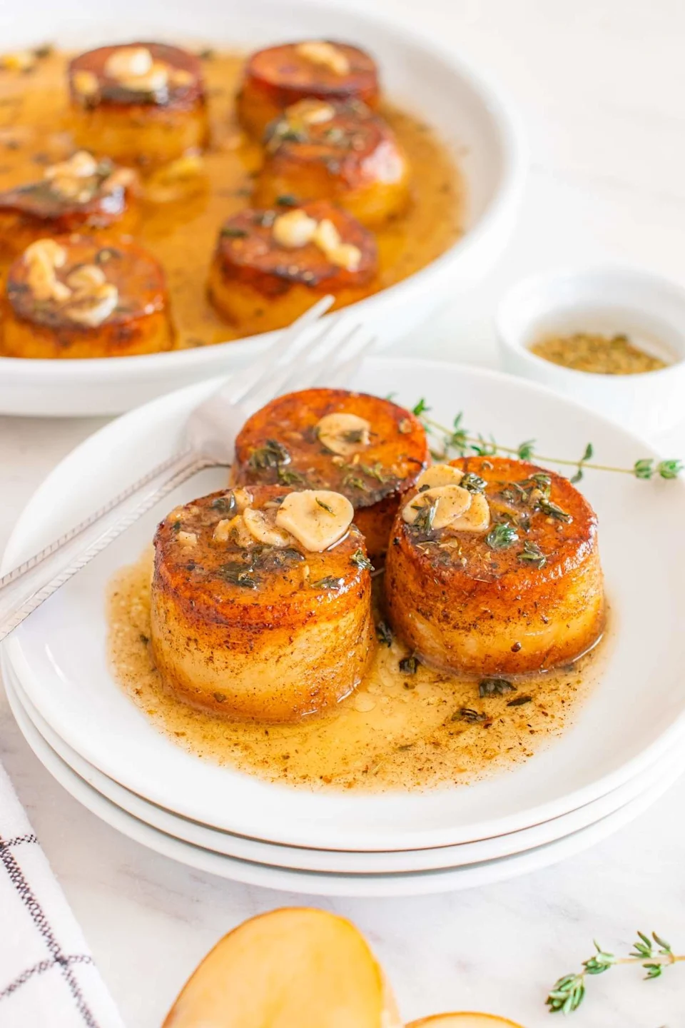 Garlic Butter Fondant Potatoes - Photo Credit: xoxoBella.