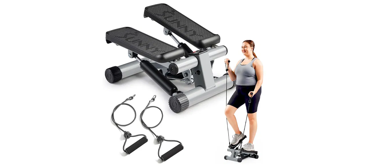 Sunny Health And Fitness Mini Stepper on white background