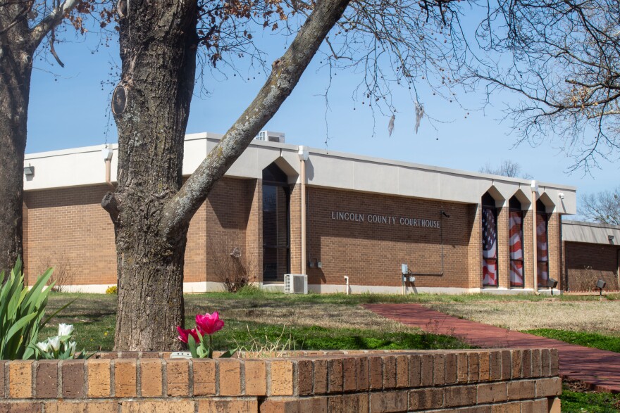 The Lincoln County courthouse in downtown Chandler.