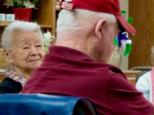 May Brodsky attended the program for almost ten years, so that UDJ reporter Carole Brodsky continued to work while her mother received care from the Lunch Bunch Staff. Photo Courtesy of the Ukiah Senior Center. (Carole Brodsky Ukiah Daily Journal)