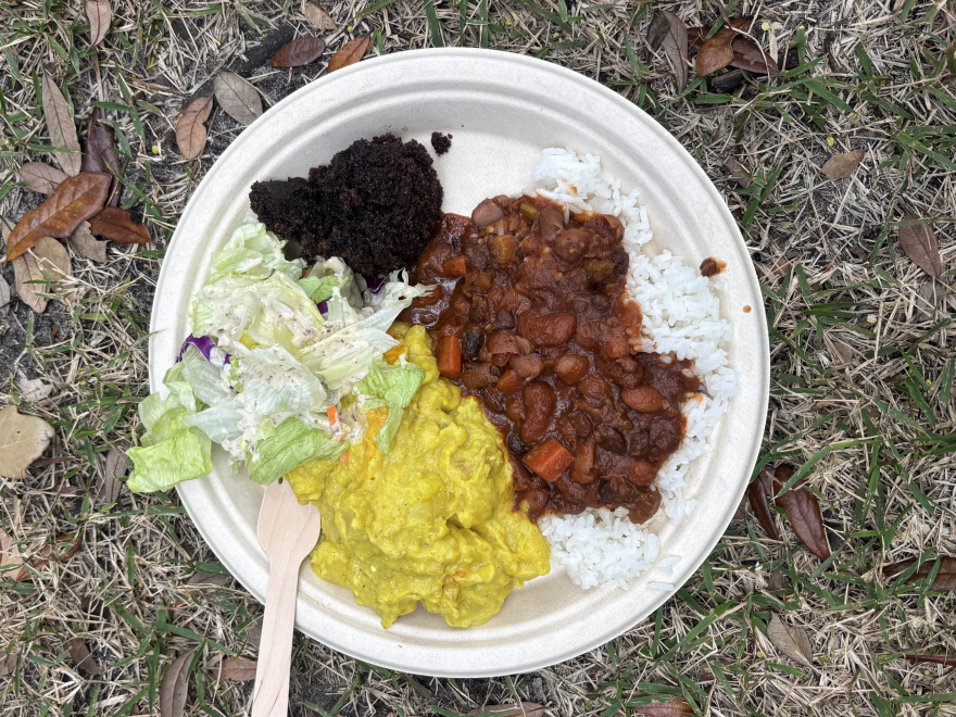 Krishna's last lunch on Friday, February 20, 2026, before the suspension was rice, chili, cheesy potatoes and chocolate halava. 