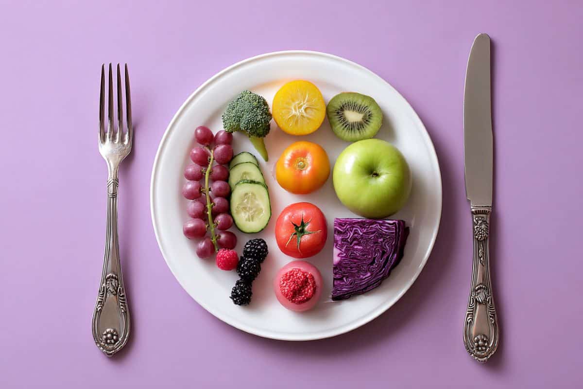 This shows a plate of healthy food.