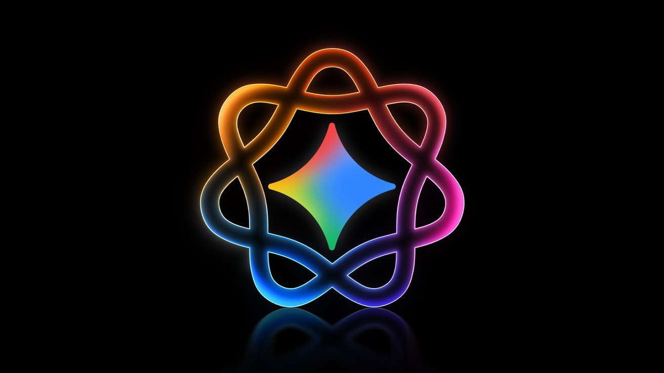 A colorful glowing abstract logo with neon swirls woven around a radiant four-pointed star on a black background creates a futuristic, tech-inspired design with smooth gradients and reflections.
