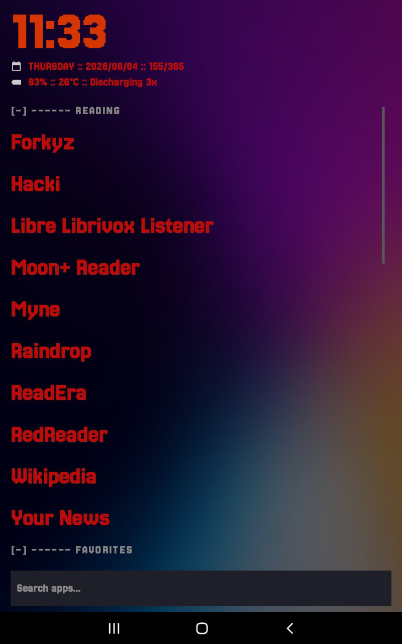 Maco Android Launcher Screenshot 1