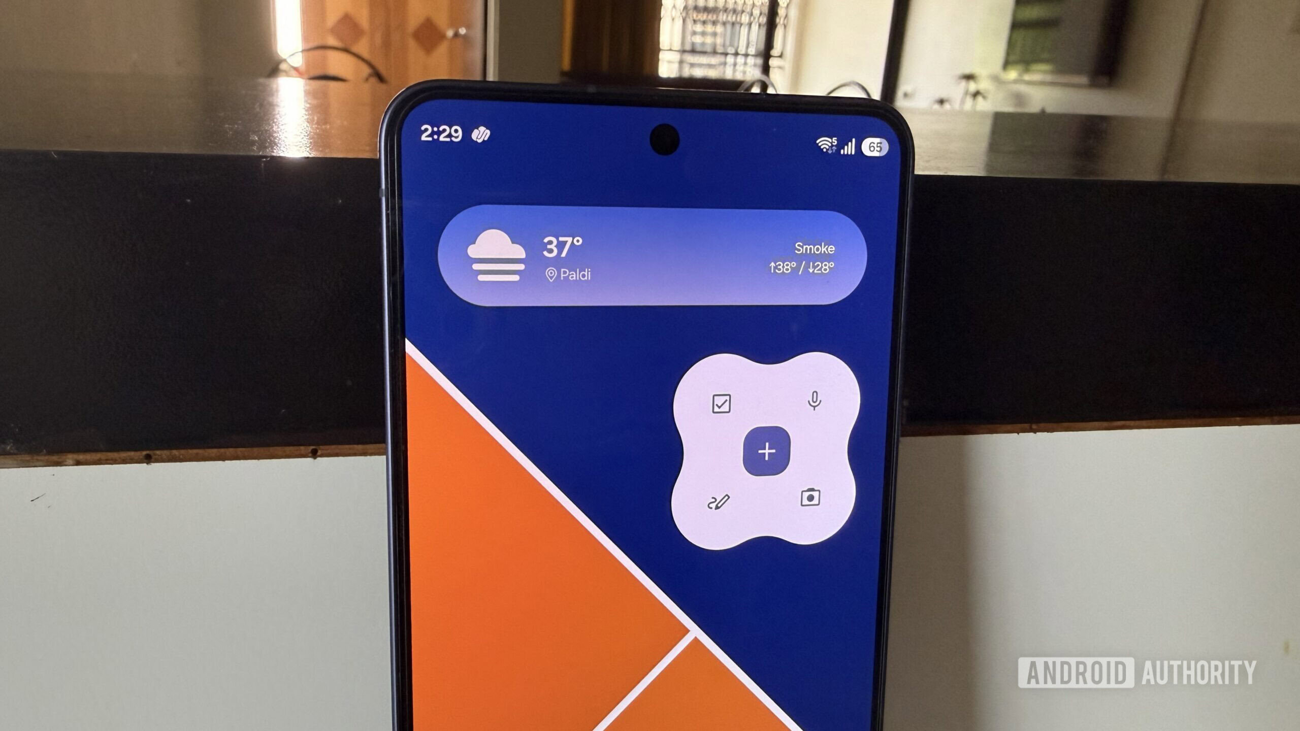 Google Keep widget on Galaxy S26 home screen