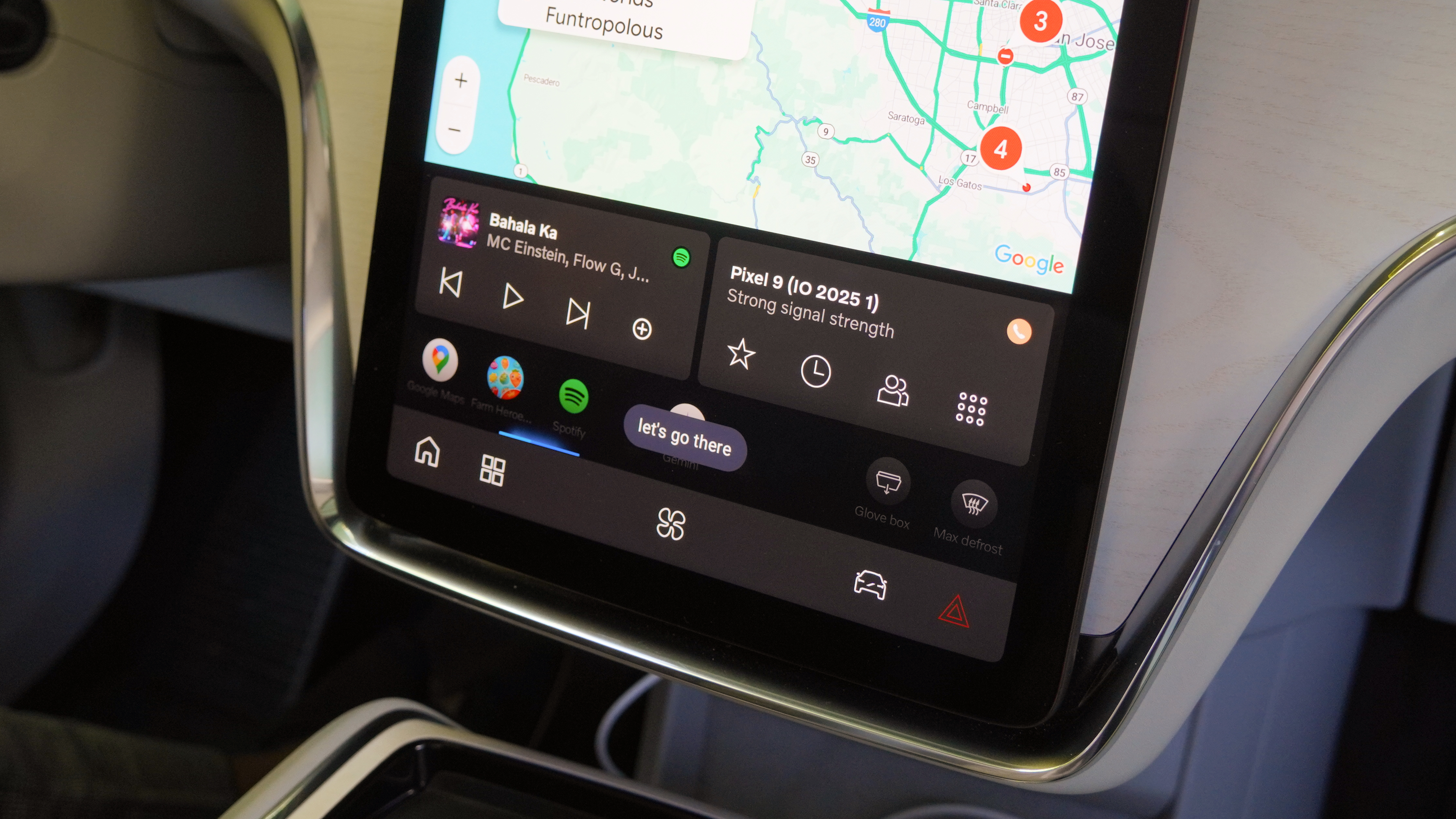Gemini has a Google built-in car called Android Automotive