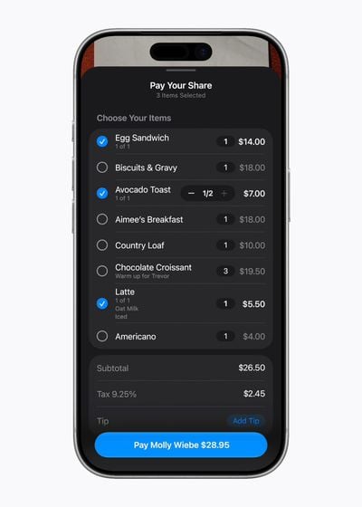 Apple Cash Bill Splits iOS 27
