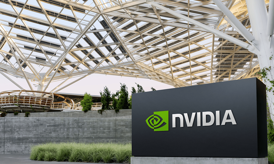 A system with an insignia displaying the Nvidia logo on the front.