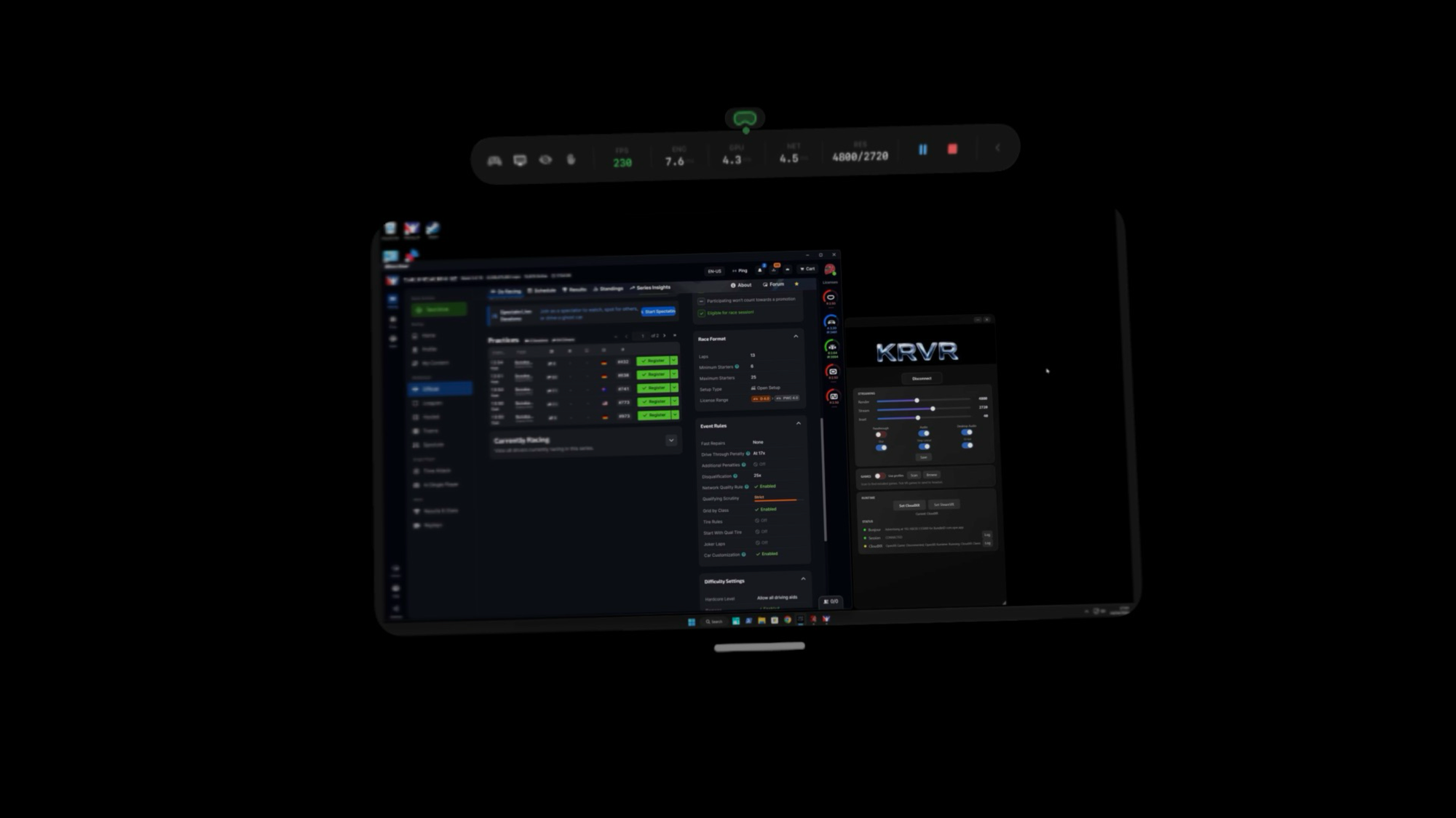 KRVR supports Apple Vision Pro focused streaming for SteamVR games
